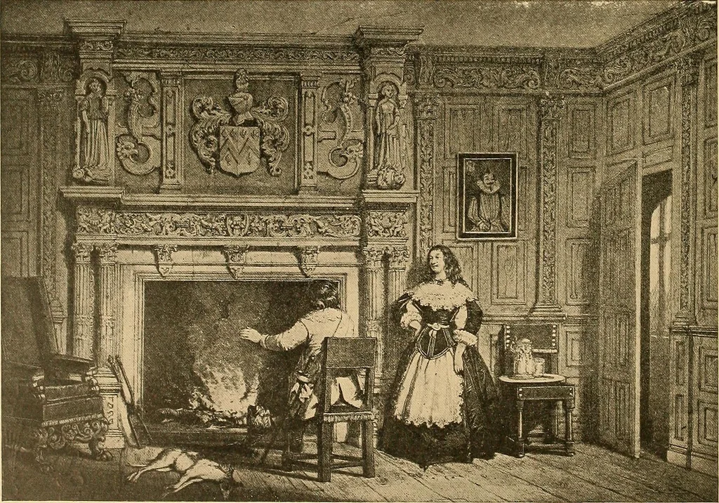 An illustration from Period furnishings; an encyclopedia of historic furniture, decorations and furnishings, 1911, leaf 119