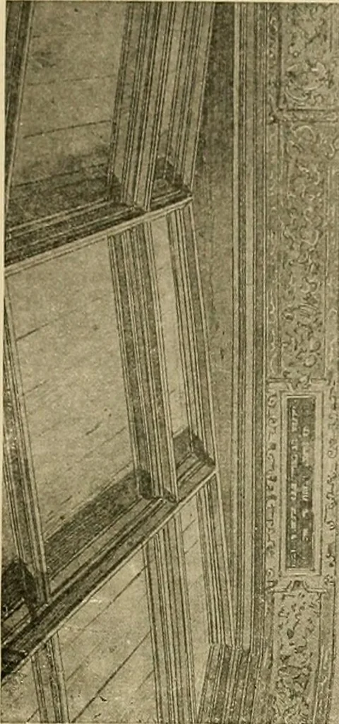 An illustration from Period furnishings; an encyclopedia of historic furniture, decorations and furnishings, 1911, leaf 120