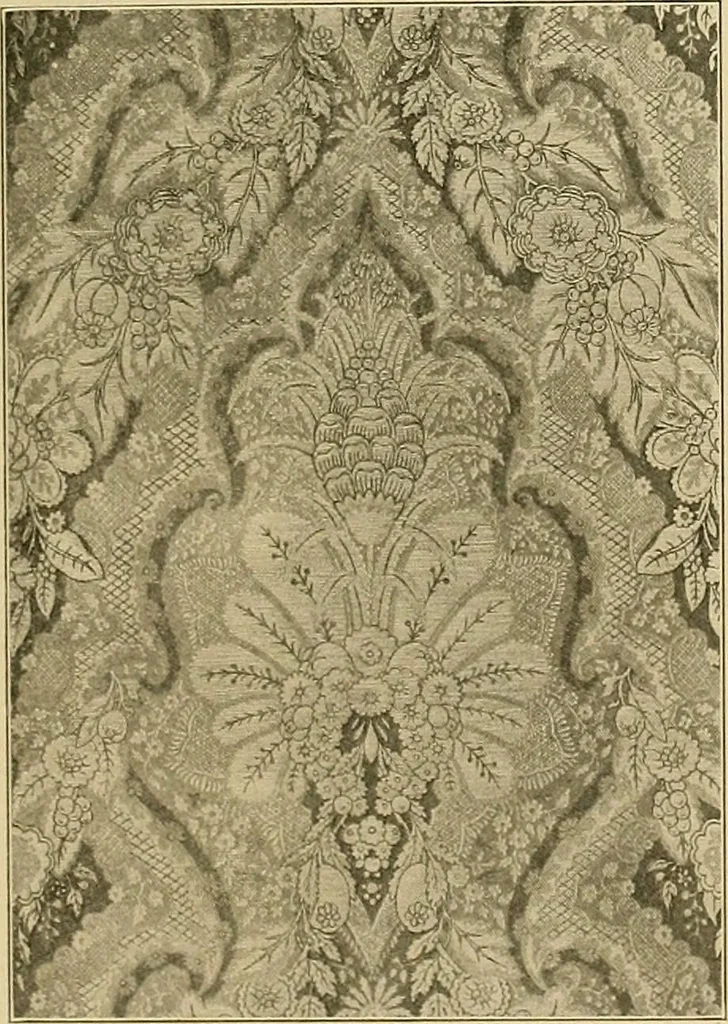 An illustration from Period furnishings; an encyclopedia of historic furniture, decorations and furnishings, 1911, leaf 142