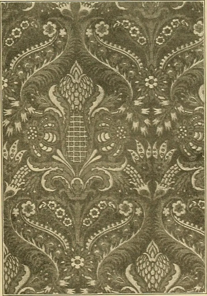 An illustration from Period furnishings; an encyclopedia of historic furniture, decorations and furnishings, 1911, leaf 142