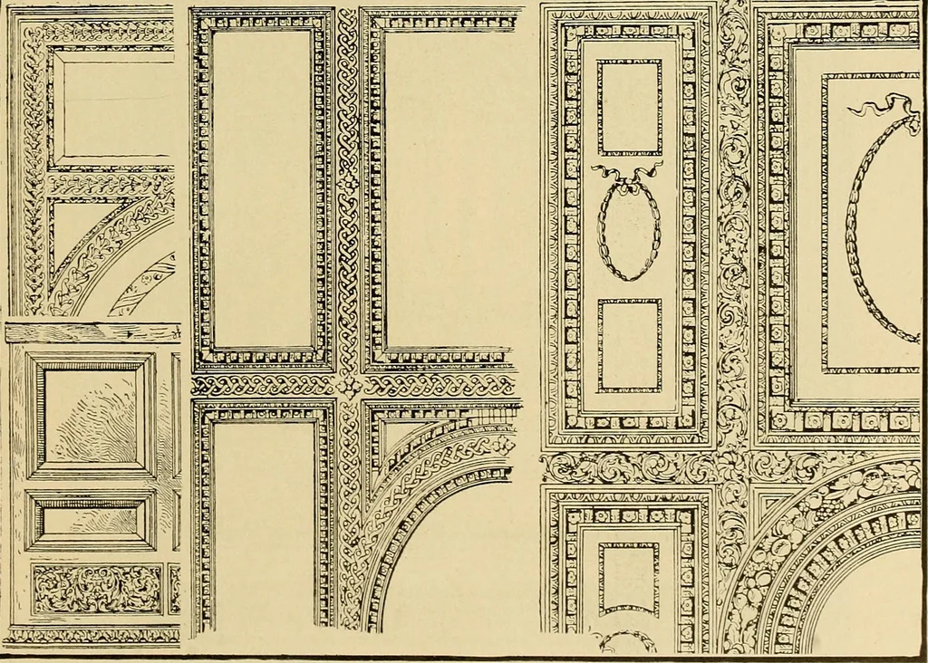 An illustration from Period furnishings; an encyclopedia of historic furniture, decorations and furnishings, 1911, leaf 148