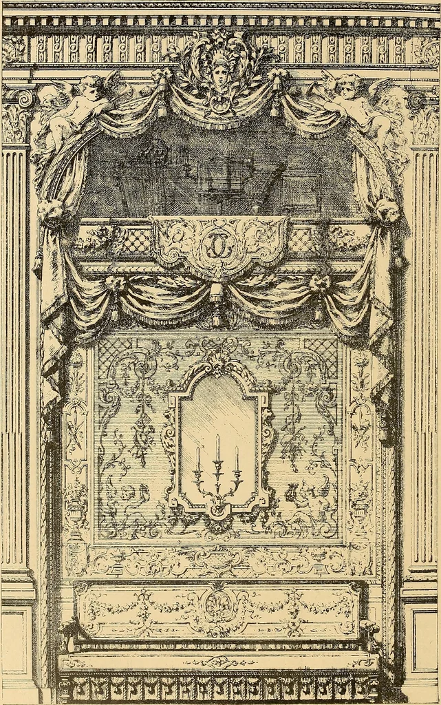 An illustration from Period furnishings; an encyclopedia of historic furniture, decorations and furnishings, 1911, leaf 149