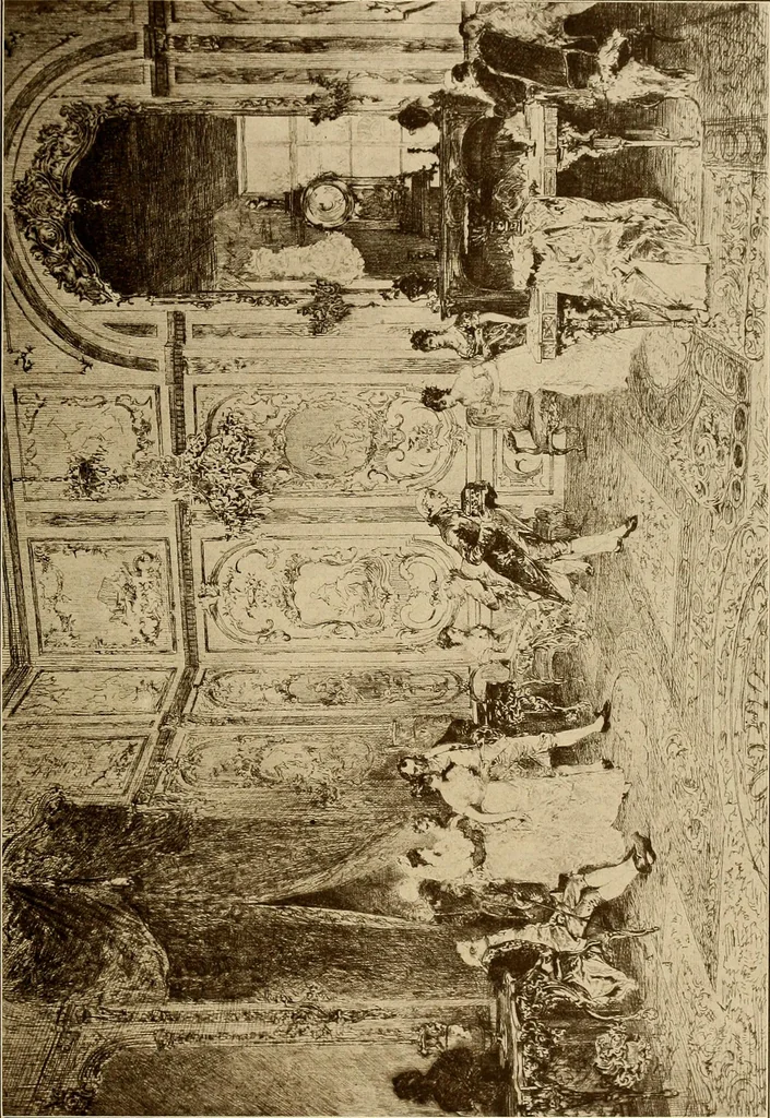 An illustration from Period furnishings; an encyclopedia of historic furniture, decorations and furnishings, 1911, leaf 164