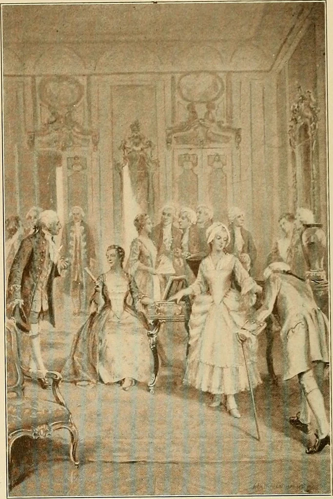 An illustration from Period furnishings; an encyclopedia of historic furniture, decorations and furnishings, 1911, leaf 167
