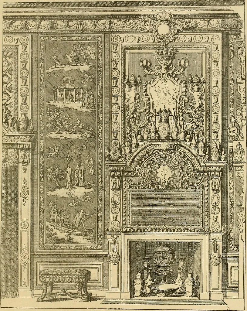An illustration from Period furnishings; an encyclopedia of historic furniture, decorations and furnishings, 1911, leaf 170
