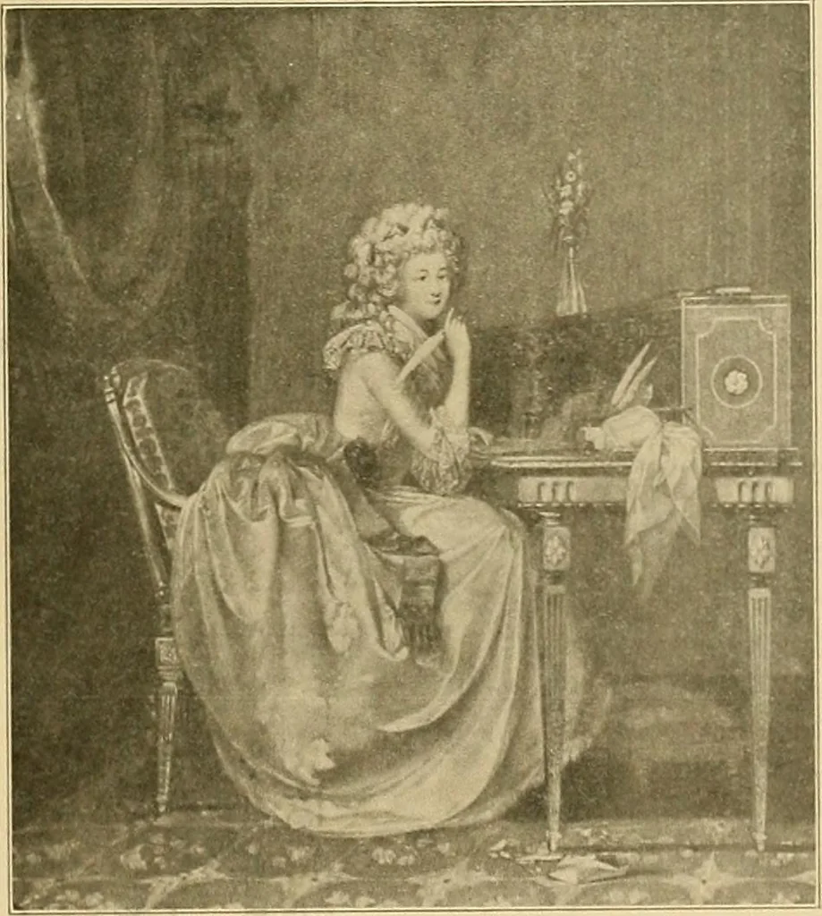 An illustration from Period furnishings; an encyclopedia of historic furniture, decorations and furnishings, 1911, leaf 174