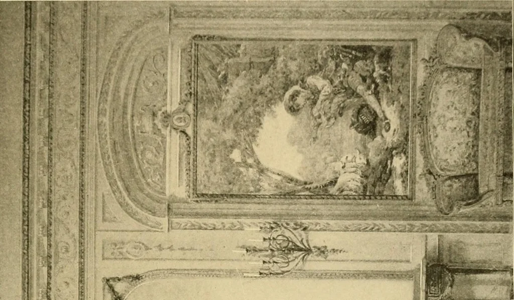 An illustration from Period furnishings; an encyclopedia of historic furniture, decorations and furnishings, 1911, leaf 182