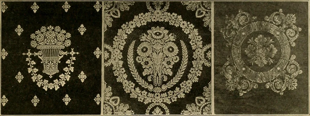 An illustration from Period furnishings; an encyclopedia of historic furniture, decorations and furnishings, 1911, leaf 188