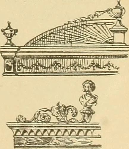 An illustration from Period furnishings; an encyclopedia of historic furniture, decorations and furnishings, 1911, leaf 202