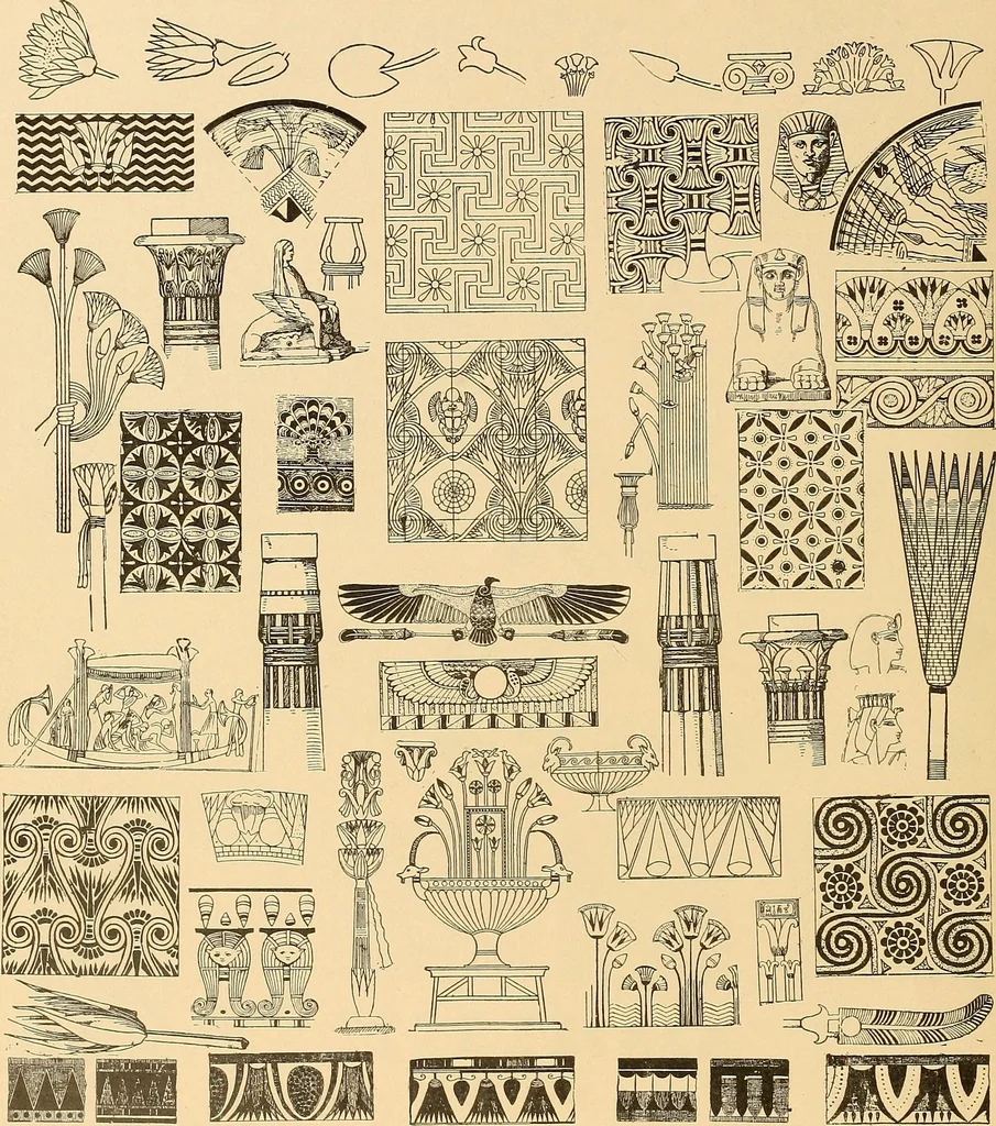 An illustration from Period furnishings; an encyclopedia of historic furniture, decorations and furnishings, 1911, leaf 21