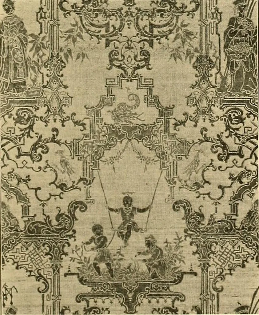 An illustration from Period furnishings; an encyclopedia of historic furniture, decorations and furnishings, 1911, leaf 210