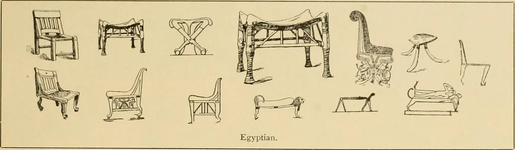 An illustration from Period furnishings; an encyclopedia of historic furniture, decorations and furnishings, 1911, leaf 22