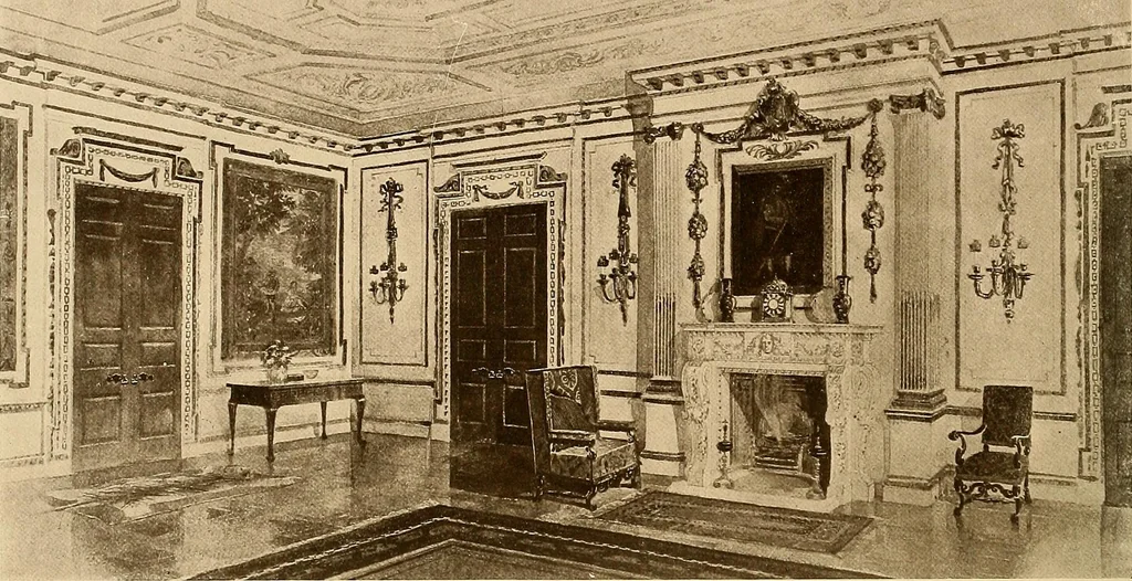 An illustration from Period furnishings; an encyclopedia of historic furniture, decorations and furnishings, 1911, leaf 225