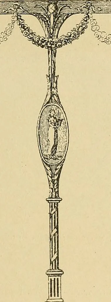 An illustration from Period furnishings; an encyclopedia of historic furniture, decorations and furnishings, 1911, leaf 226