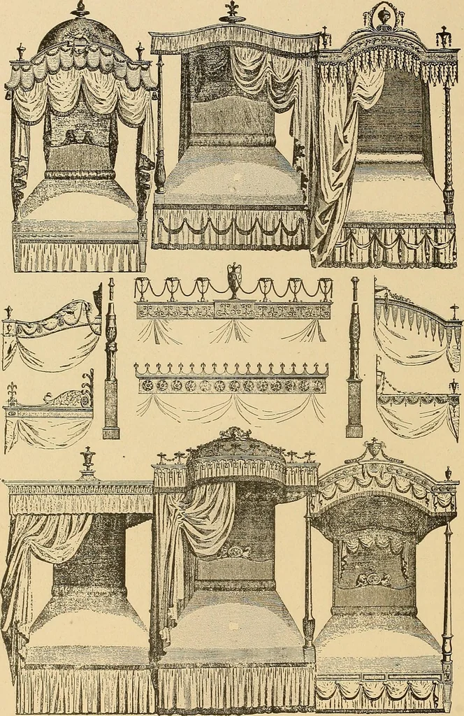 An illustration from Period furnishings; an encyclopedia of historic furniture, decorations and furnishings, 1911, leaf 229