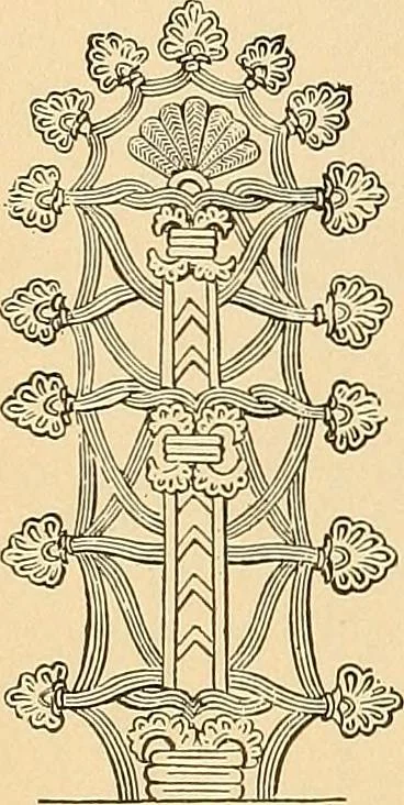 An illustration from Period furnishings; an encyclopedia of historic furniture, decorations and furnishings, 1911, leaf 23