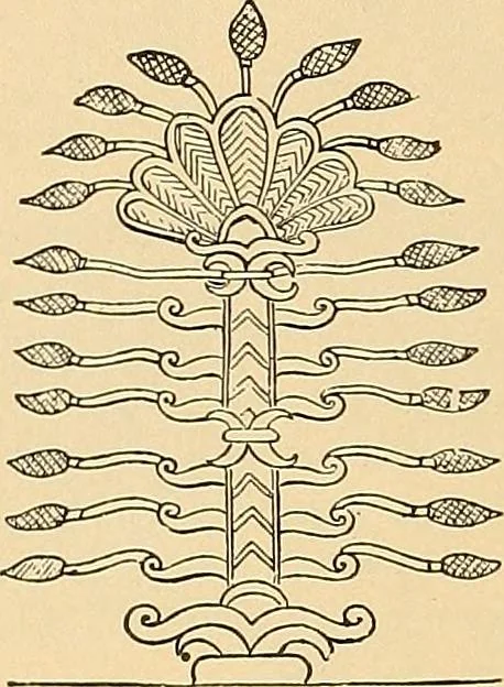 An illustration from Period furnishings; an encyclopedia of historic furniture, decorations and furnishings, 1911, leaf 23