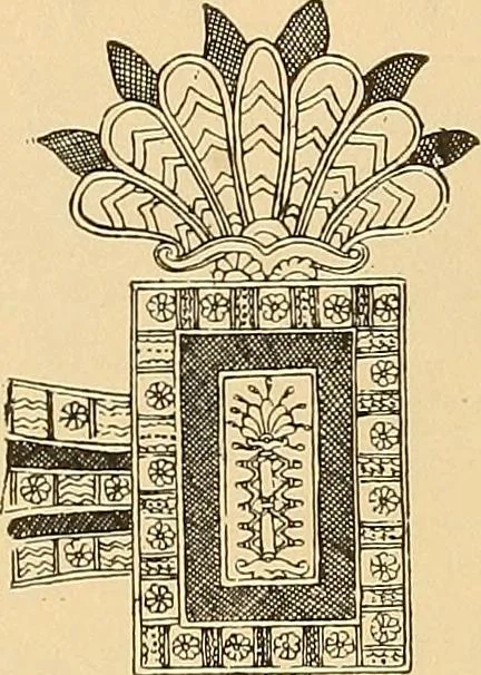 An illustration from Period furnishings; an encyclopedia of historic furniture, decorations and furnishings, 1911, leaf 23