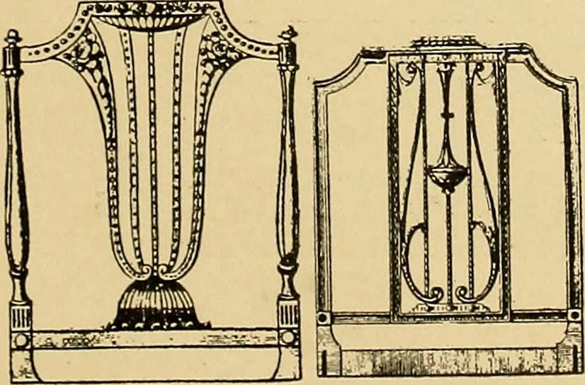 An illustration from Period furnishings; an encyclopedia of historic furniture, decorations and furnishings, 1911, leaf 234