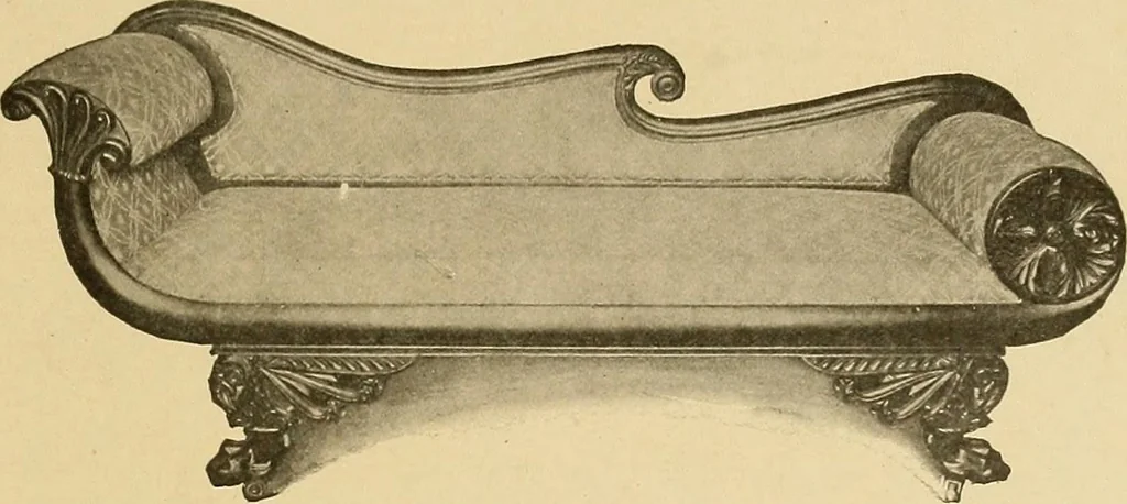 An illustration from Period furnishings; an encyclopedia of historic furniture, decorations and furnishings, 1911, leaf 238