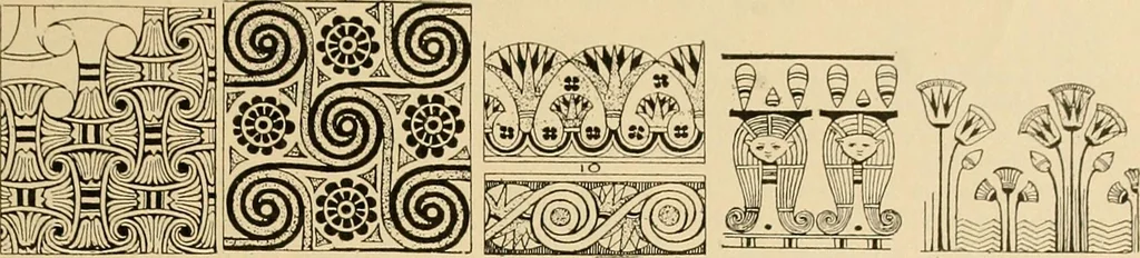 An illustration from Period furnishings; an encyclopedia of historic furniture, decorations and furnishings, 1911, leaf 24