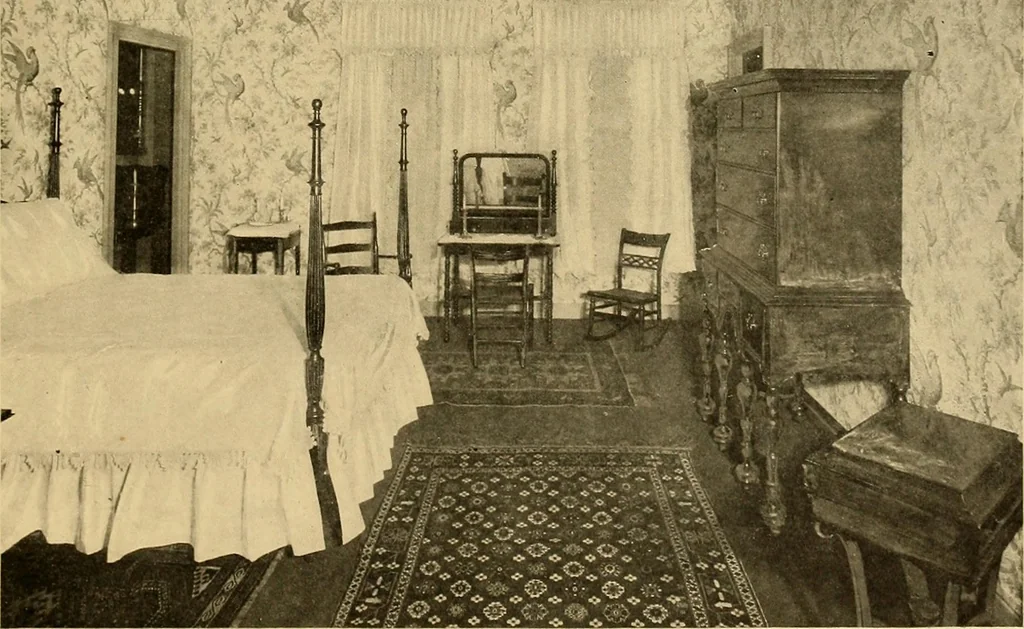 An illustration from Period furnishings; an encyclopedia of historic furniture, decorations and furnishings, 1911, leaf 248