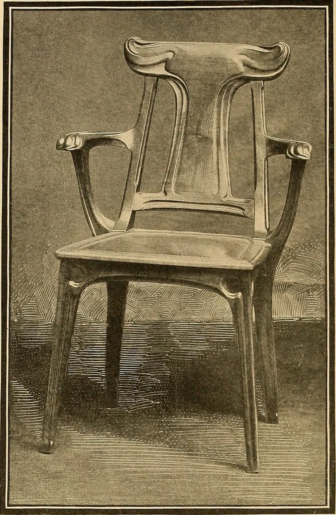 An illustration from Period furnishings; an encyclopedia of historic furniture, decorations and furnishings, 1911, leaf 255