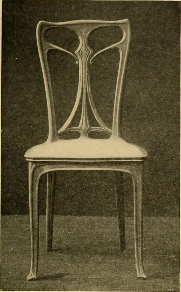 An illustration from Period furnishings; an encyclopedia of historic furniture, decorations and furnishings, 1911, leaf 256