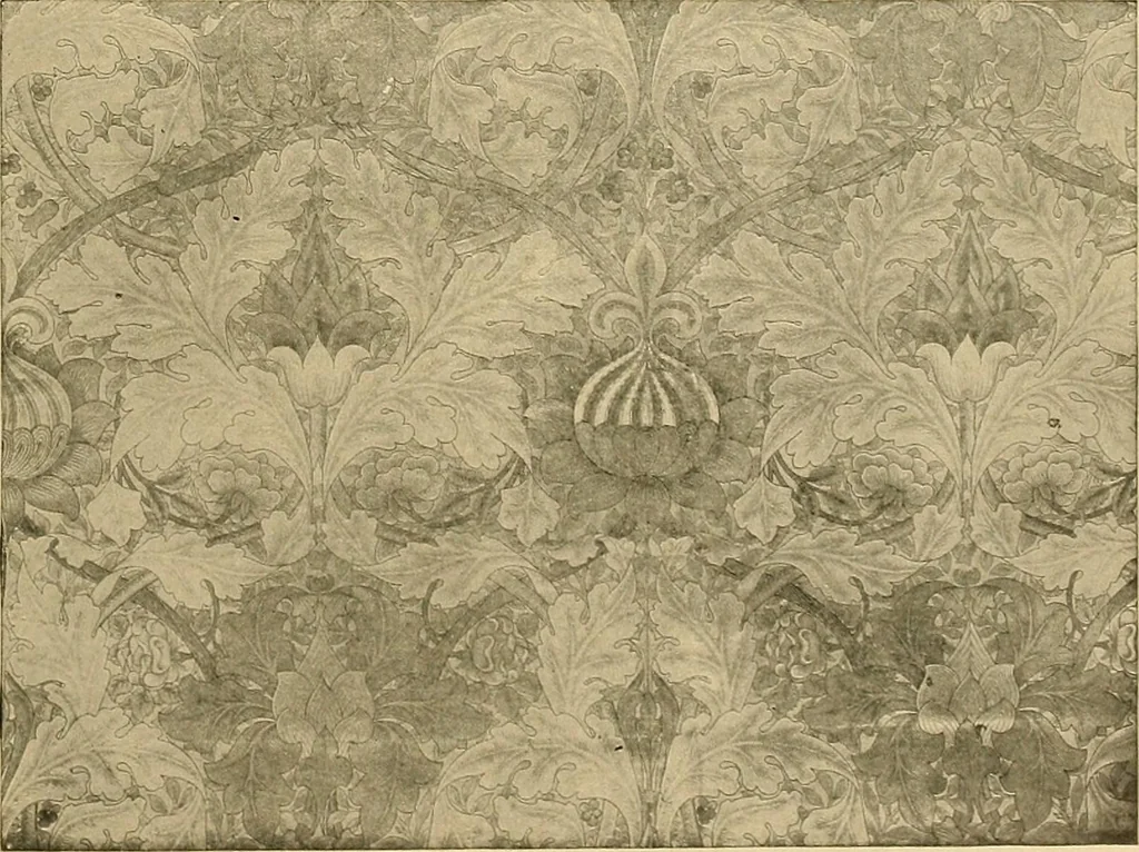 An illustration from Period furnishings; an encyclopedia of historic furniture, decorations and furnishings, 1911, leaf 258