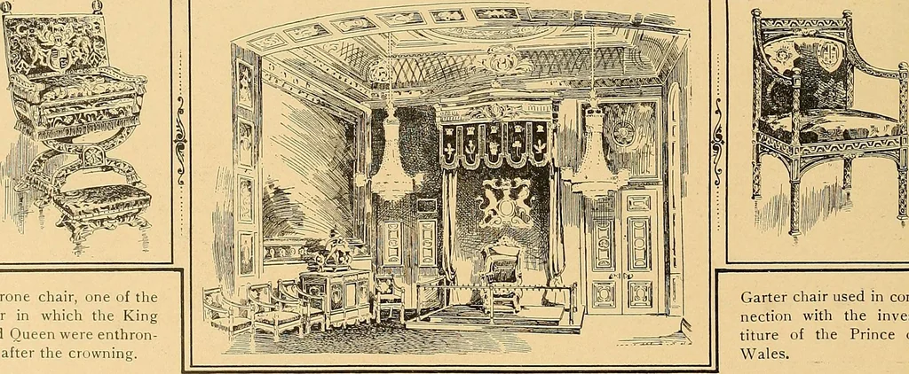 An illustration from Period furnishings; an encyclopedia of historic furniture, decorations and furnishings, 1911, leaf 259