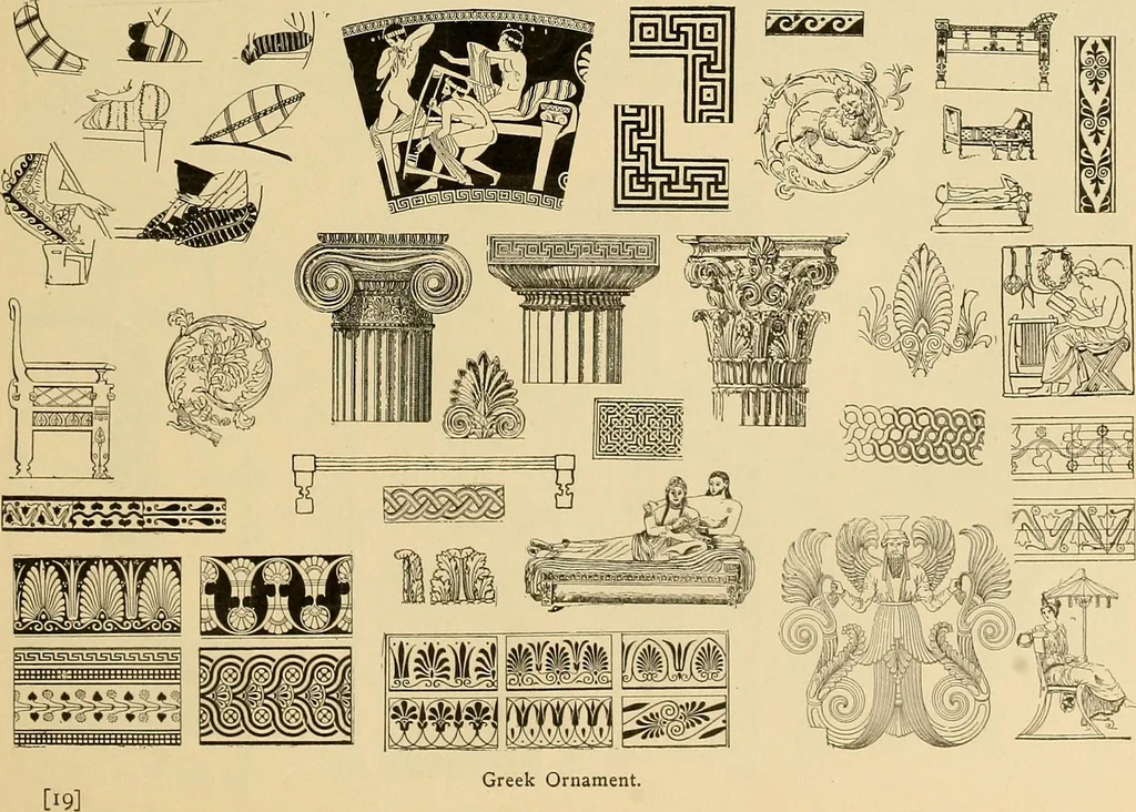 An illustration from Period furnishings; an encyclopedia of historic furniture, decorations and furnishings, 1911, leaf 26