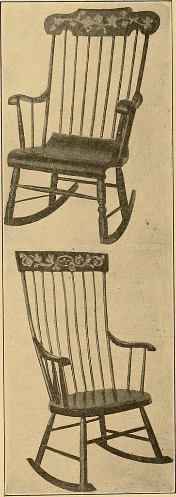 An illustration from Period furnishings; an encyclopedia of historic furniture, decorations and furnishings, 1911, leaf 263