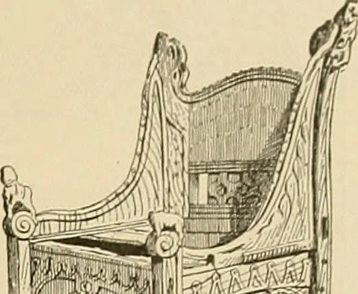 An illustration from Period furnishings; an encyclopedia of historic furniture, decorations and furnishings, 1911, leaf 32