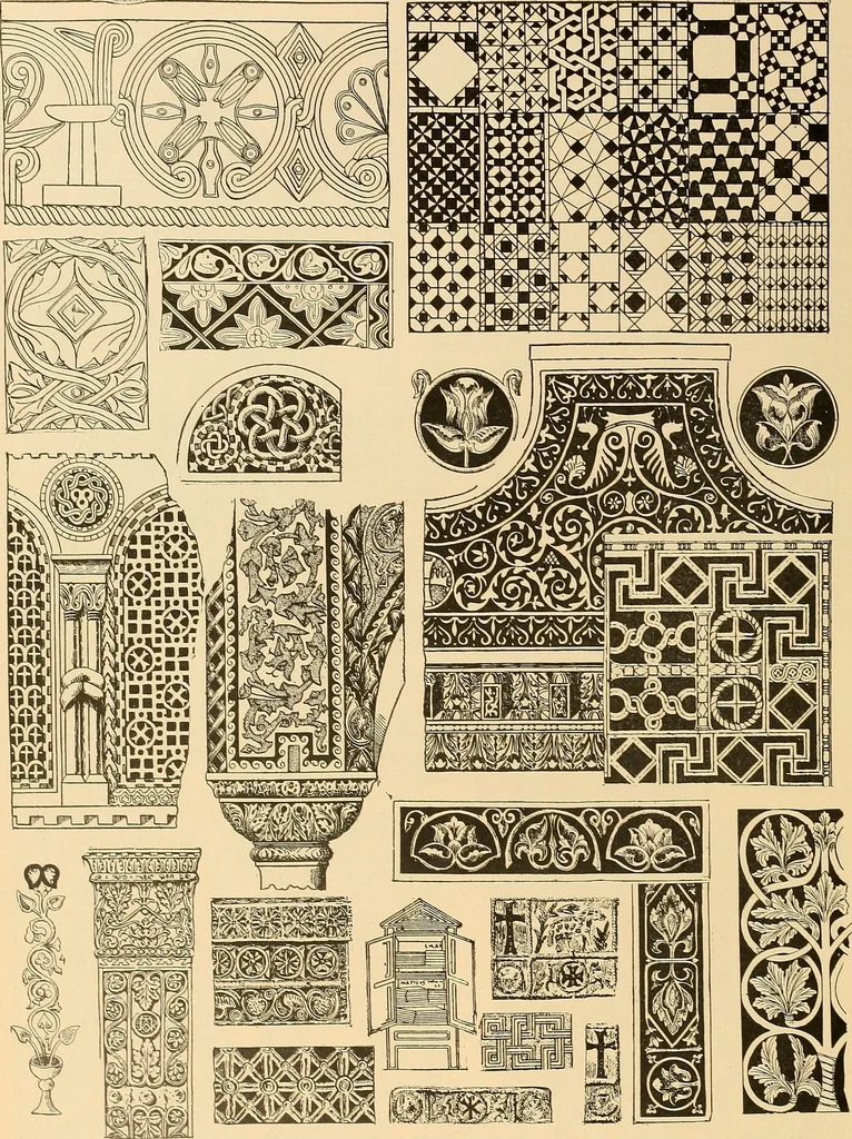 An illustration from Period furnishings; an encyclopedia of historic furniture, decorations and furnishings, 1911, leaf 37