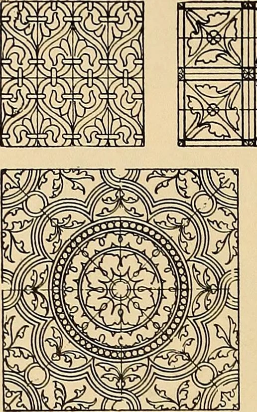 An illustration from Period furnishings; an encyclopedia of historic furniture, decorations and furnishings, 1911, leaf 41
