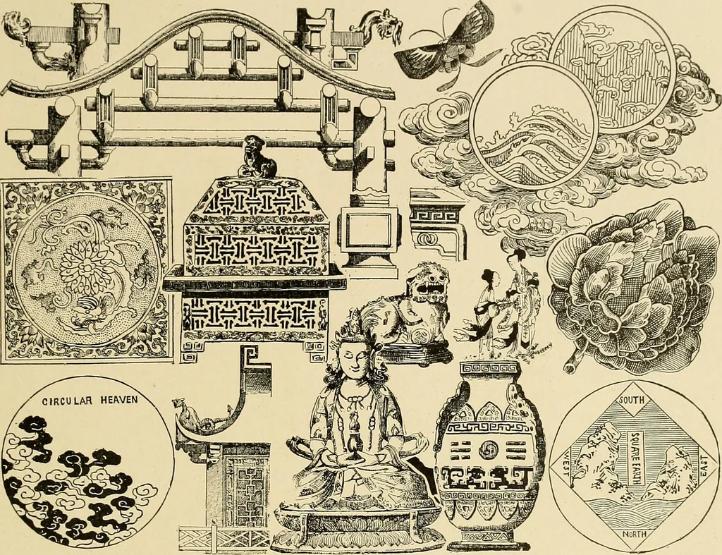 An illustration from Period furnishings; an encyclopedia of historic furniture, decorations and furnishings, 1911, leaf 52