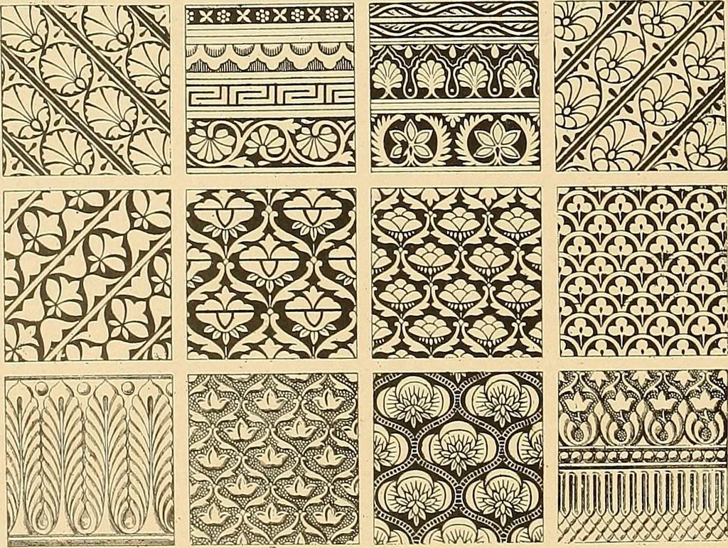 An illustration from Period furnishings; an encyclopedia of historic furniture, decorations and furnishings, 1911, leaf 57
