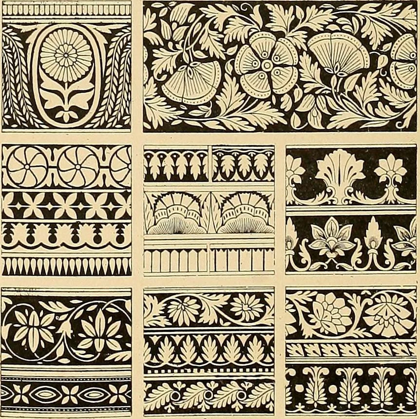 An illustration from Period furnishings; an encyclopedia of historic furniture, decorations and furnishings, 1911, leaf 57