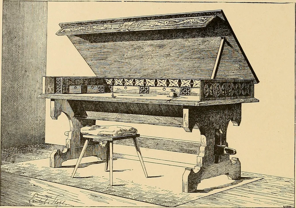 An illustration from Period furnishings; an encyclopedia of historic furniture, decorations and furnishings, 1911, leaf 59