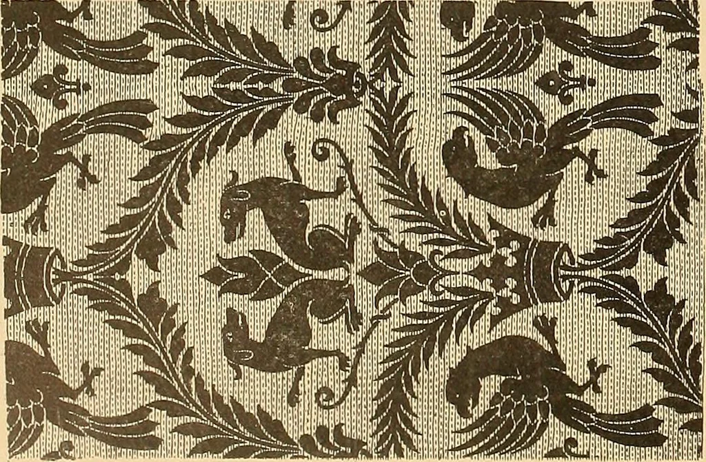 An illustration from Period furnishings; an encyclopedia of historic furniture, decorations and furnishings, 1911, leaf 63