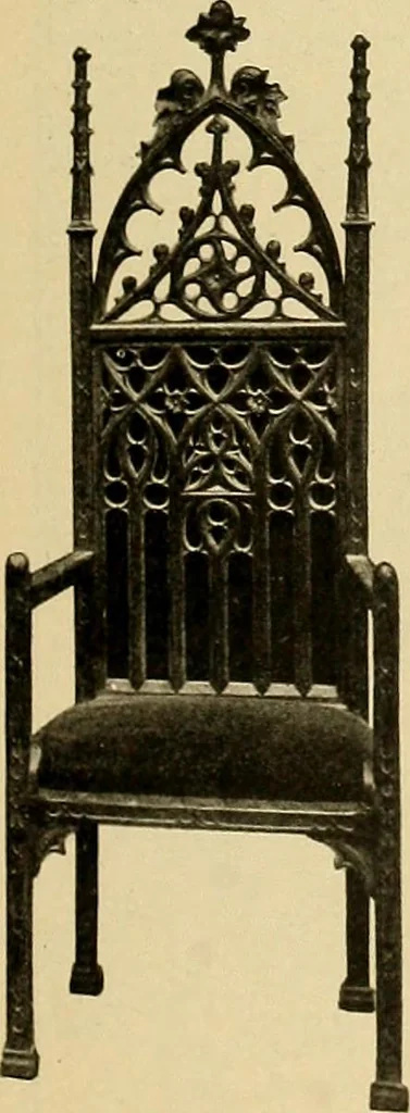 An illustration from Period furnishings; an encyclopedia of historic furniture, decorations and furnishings, 1911, leaf 70