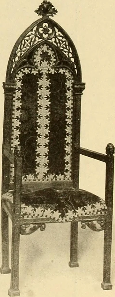 An illustration from Period furnishings; an encyclopedia of historic furniture, decorations and furnishings, 1911, leaf 70