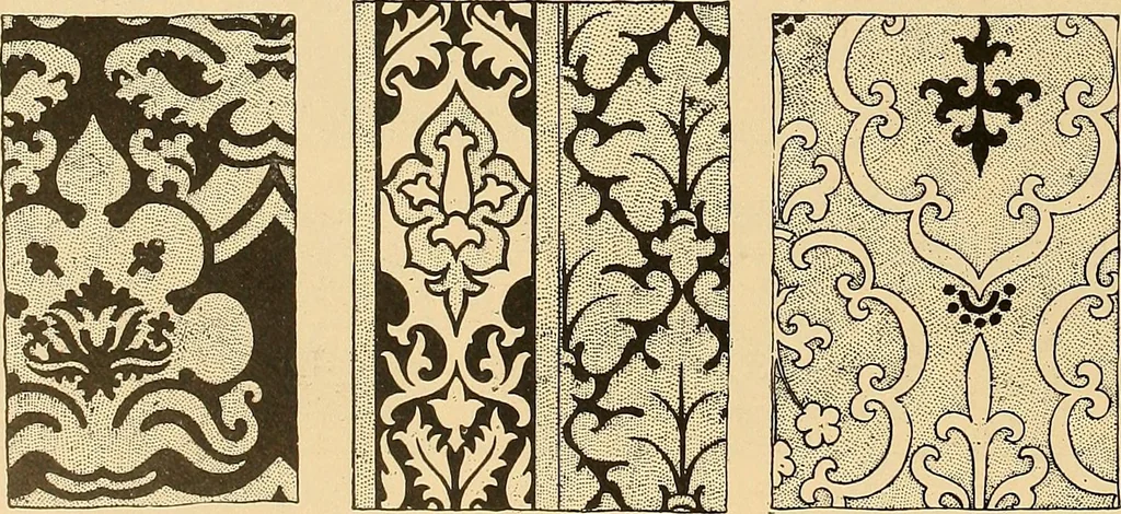 An illustration from Period furnishings; an encyclopedia of historic furniture, decorations and furnishings, 1911, leaf 73