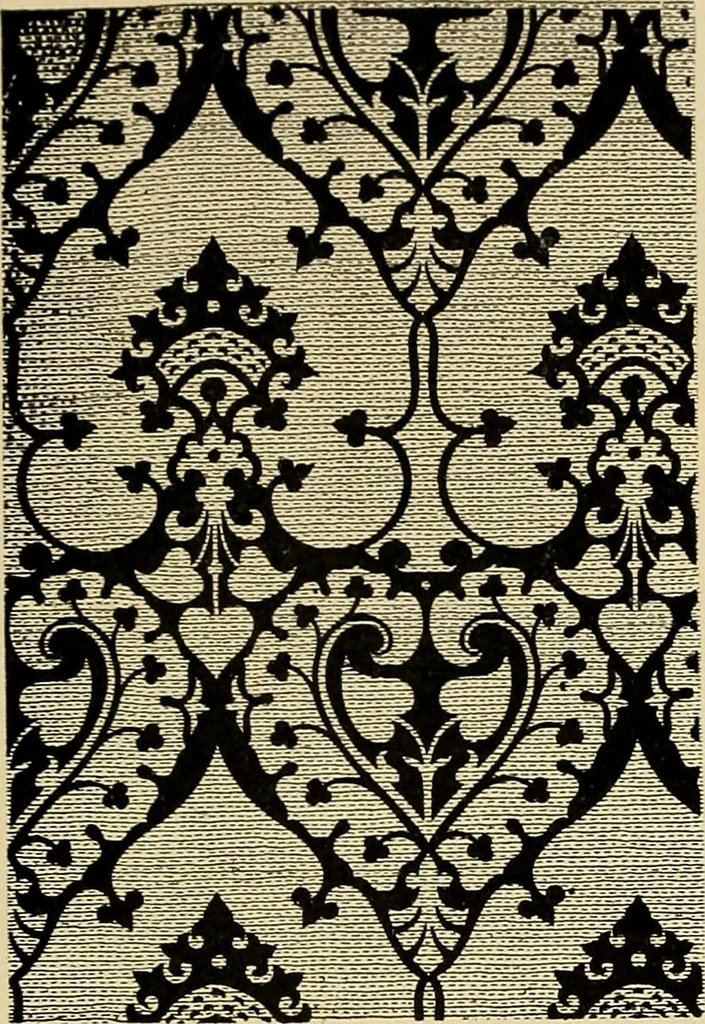 An illustration from Period furnishings; an encyclopedia of historic furniture, decorations and furnishings, 1911, leaf 74