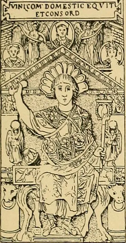 An illustration from Period furnishings; an encyclopedia of historic furniture, decorations and furnishings, 1911, leaf 8