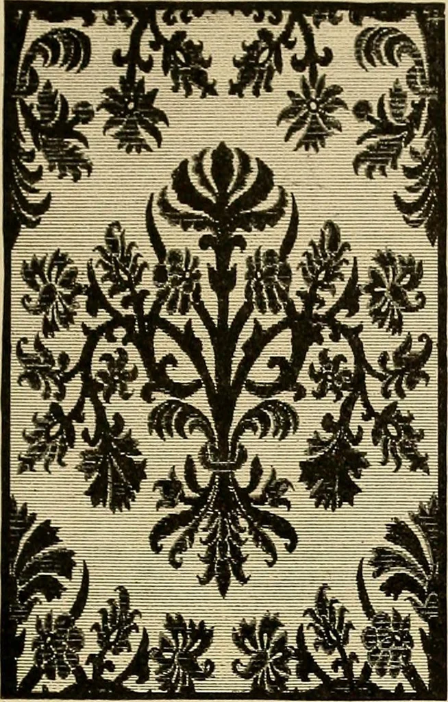 An illustration from Period furnishings; an encyclopedia of historic furniture, decorations and furnishings, 1911, leaf 86