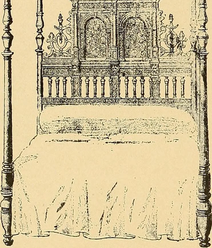 An illustration from Period furnishings; an encyclopedia of historic furniture, decorations and furnishings, 1911, leaf 99