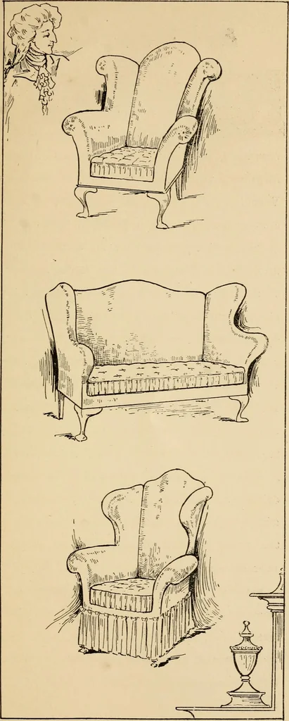An illustration from Periods of furniture : a concise resumé of all leading types of furniture; descriptions of their derivations concisely told; amply illustrated., 1903, leaf 22