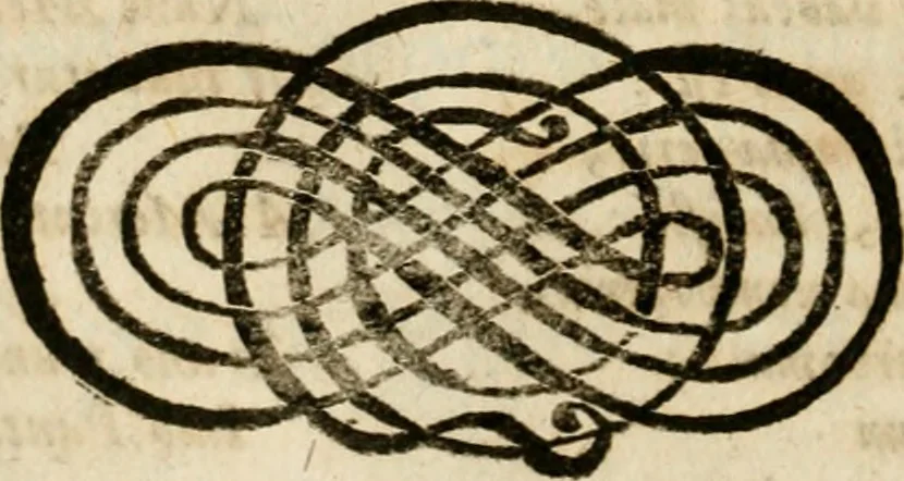 An illustration from Peripateticus nostri temporis, seu, Philosophus discursivus : per discursus symbolico-physicos, ad discursum, juxta sanctorum philosophorum exempla, pie curiosum instructus, 1755, leaf 87