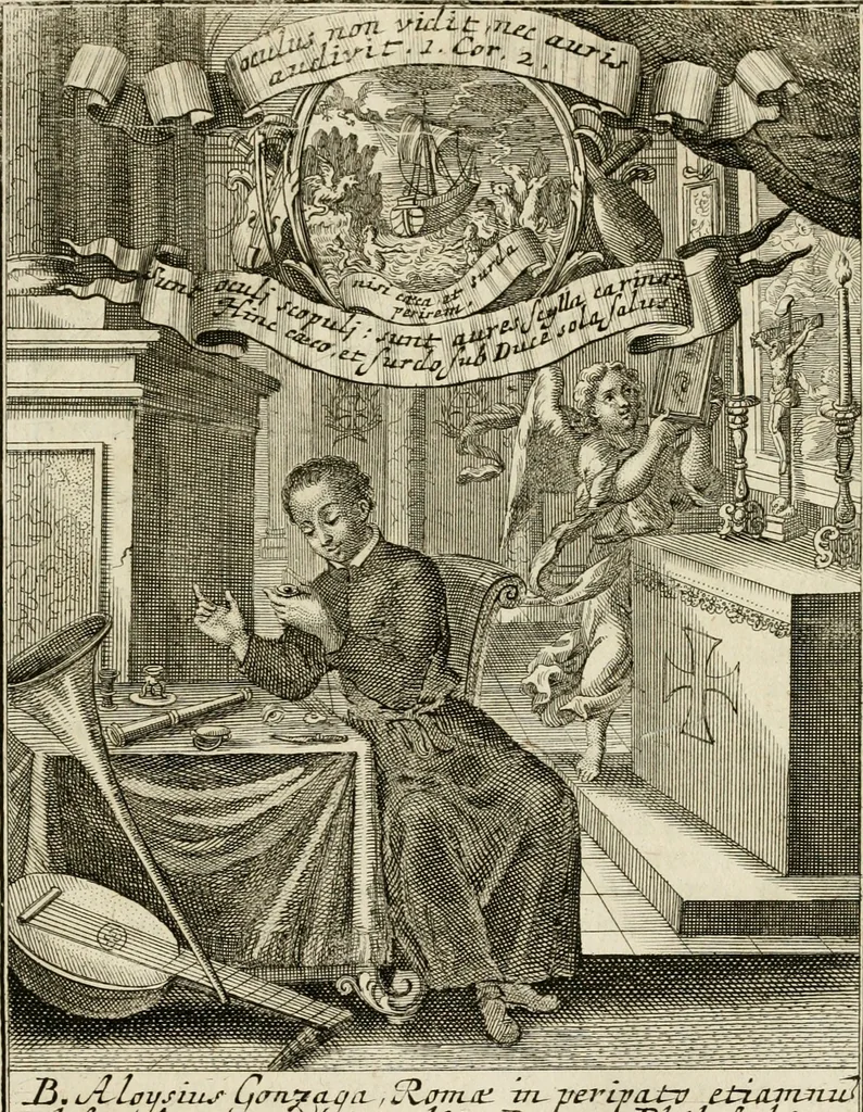 An illustration from Peripateticus nostri temporis, seu, Philosophus discursivus : per discursus symbolico-physicos, ad discursum, juxta sanctorum philosophorum exempla, pie curiosum instructus, 1755, leaf 90